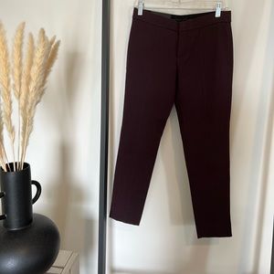Burgundy Banana Republic Sloan pant